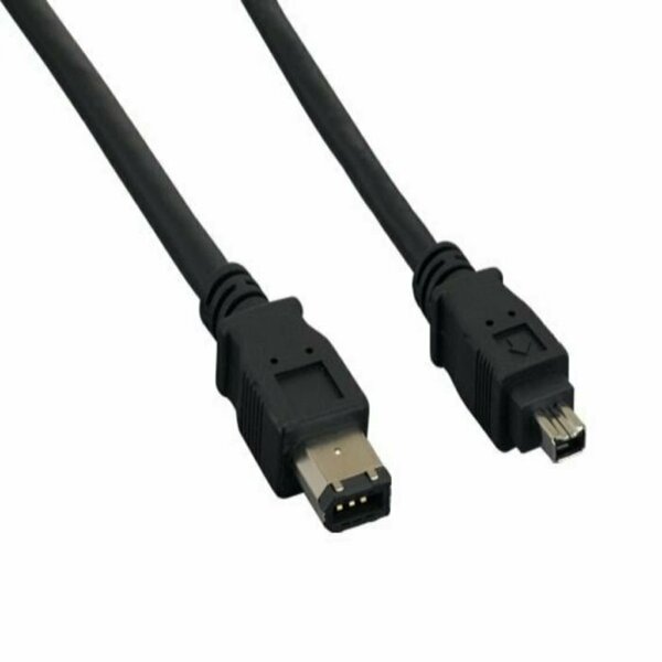 Sanoxy 10ft IEEE 1394a FireWire 400 6-pin to 6-pin, Black FRW-IEEE-1384a-6-6-10ft-blk